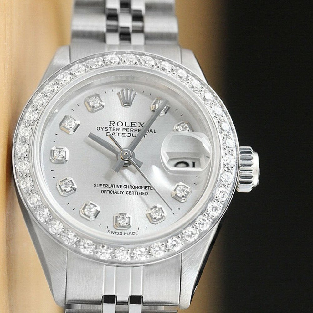 MINT!  ROLEX DATE JUST 18K WHITE GOLD! STUNNING!